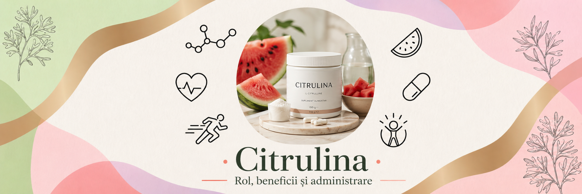 Citrulina: ce este, beneficii, administrare, doze și precauții